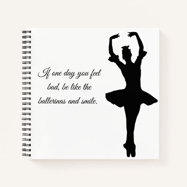 Ballerinas square notebook (Front)