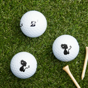 Balles De Golf La femme papillons blancs Balls