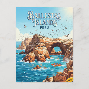 Ballestas Islands Peru Postcard