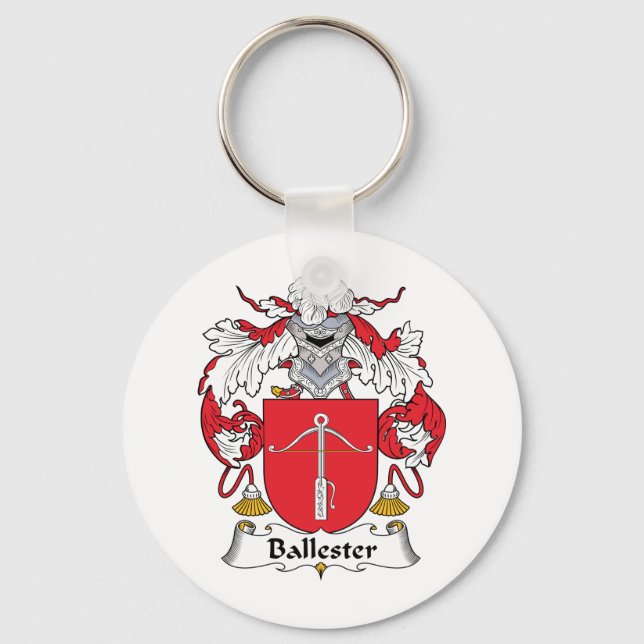 Ballester Family Crest Keychain (Front)