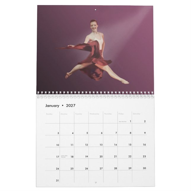 Ballet 2015 Calendar (Jan 2027)