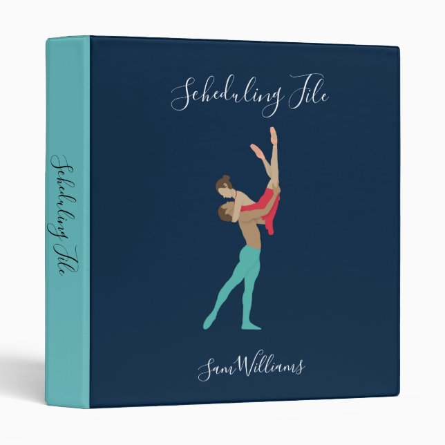 Ballet 3 Ring Binder (Front/Spine)
