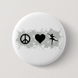 Ballet 5 pinback button