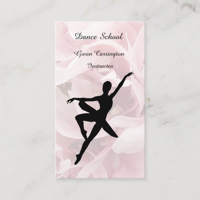 Ballet and Dance Instructor Business Card