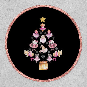Ballet Animals Ballerina Christmas Tree Patch