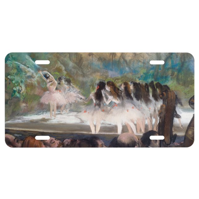 Ballet at the Paris Opera by Edgar Degas License Plate (Front)