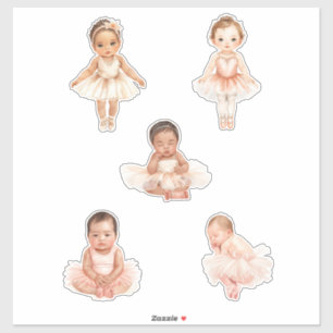 Ballet Baby Sticker Set – Cute Pastel Ballerina Ba