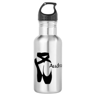 Ballet Ballerina Black Pointe Custom 18oz Stainless Steel Water Bottle