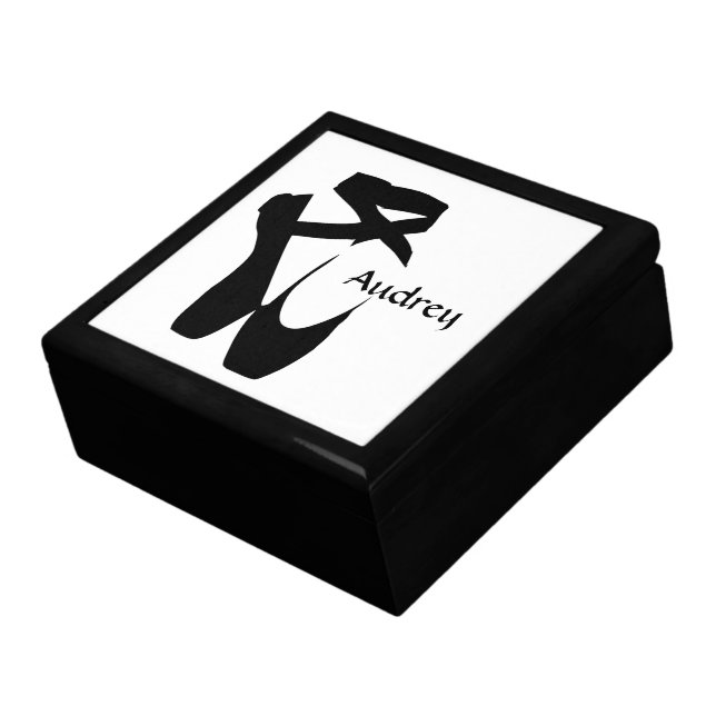 Ballet Ballerina Black Pointe Custom  Gift Box (Side)