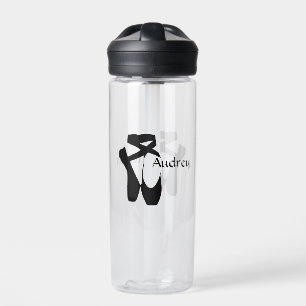 Ballet Ballerina Black Pointe Custom Water Bottle