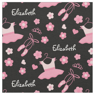 Ballet Ballerina Custom Fabric Pink Black