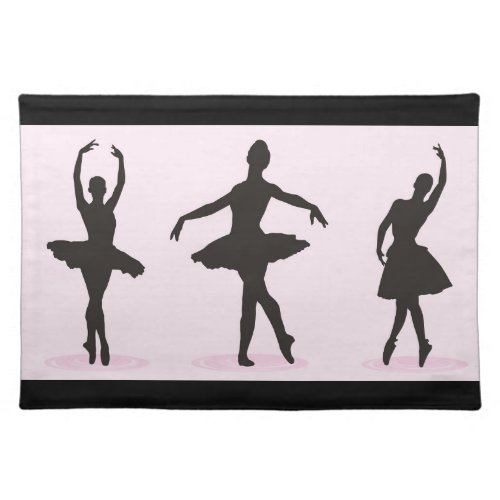 Ballet Ballerina Dancer Ballerinas Cloth Placemat