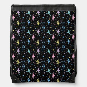 Ballet - Ballerina Dancer Shoes Drawstring Bag