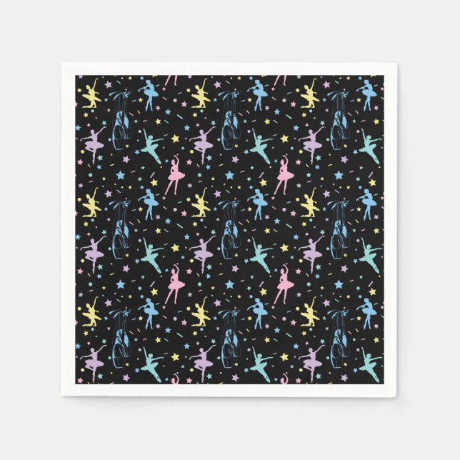 Ballet - Ballerina Dancer Shoes Napkins (Front)