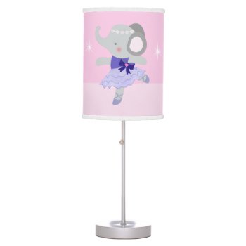 Ballet Ballerina Elephant Girl Nursery Lamp by Personalizedbydiane at Zazzle