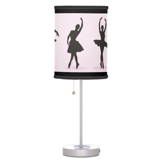 Ballet Ballerina Pink Dancer Ballerinas Table Lamp (Right)