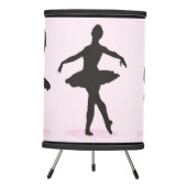 Ballet Ballerina Pink Dancer Tripod Table Lamp (Front)