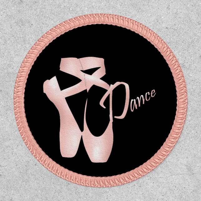 Ballet Ballerina Pink Pointe Shoes Dance Patch (Front)