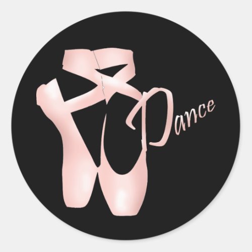 Ballet Ballerina Pink Pointe Shoes Dance Sticker