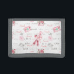 Ballet Ballerina Pink Shoes Personalized Trifold Wallet<br><div class="desc">This design may be personalized in the area provided by changing the photo and/or text. Or it can be customized by choosing the click to customize further option and delete or change the color of the background, add text, change the text color or style, or delete the text for an...</div>