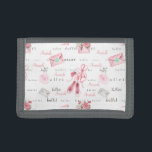 Ballet Ballerina Pink Shoes Personalized Trifold Wallet<br><div class="desc">This design may be personalized in the area provided by changing the photo and/or text. Or it can be customized by choosing the click to customize further option and delete or change the color of the background, add text, change the text color or style, or delete the text for an...</div>