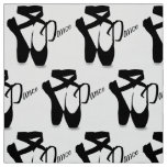 Ballet Ballerina Pointe Shoes Black &amp; White Fabric