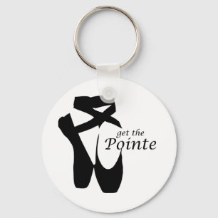 Ballet Ballerina Pointe Shoes Funny Keychain