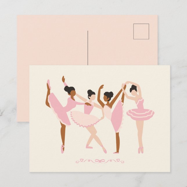 Ballet Ballerina  Postcard (Front/Back)