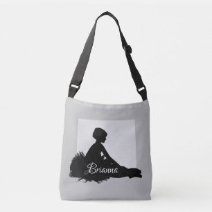 Ballet Ballerina Silhouette Dance Crossbody Bag