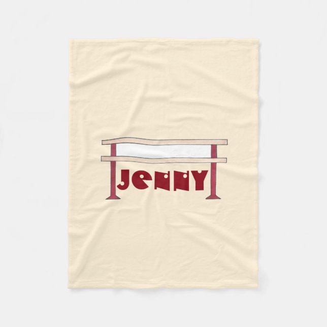 Ballet Barre Dance Studio Teacher Personalized Fleece Blanket (Front)