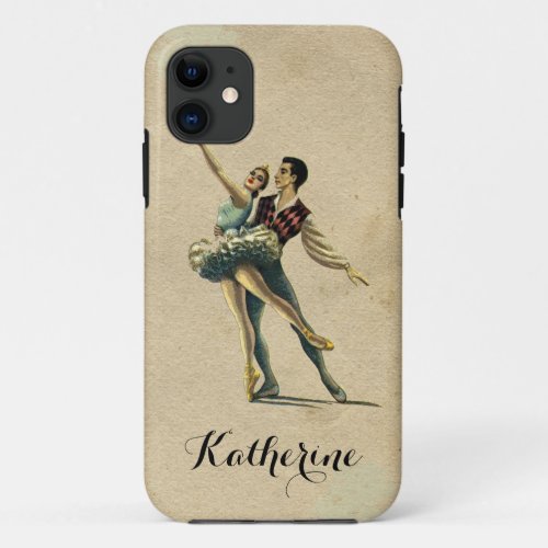 Ballet Beautiful Vintage Couple Dancing iPhone 11 Case