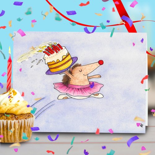 Ballet Birthday greeting card by Nicole Janes