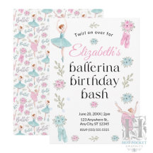 Ballet Birthday Invitation