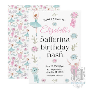 Ballet Birthday Invitation