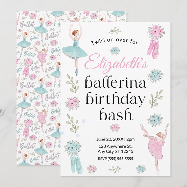 Ballet Birthday Invitation (Creator Uploaded)