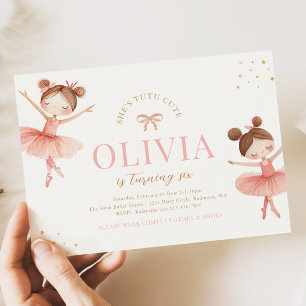 Ballet Birthday Invitation