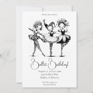 Ballet Birthday Invitation