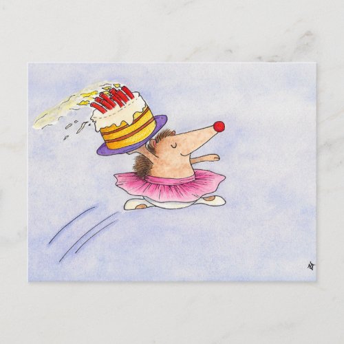 Ballet Birthday postcard by Nicole Janes