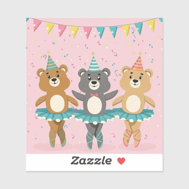 Ballet Birthday Sticker (Sheet)