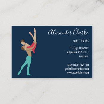 Ballet Business Card by Suburbanantosocial_P at Zazzle