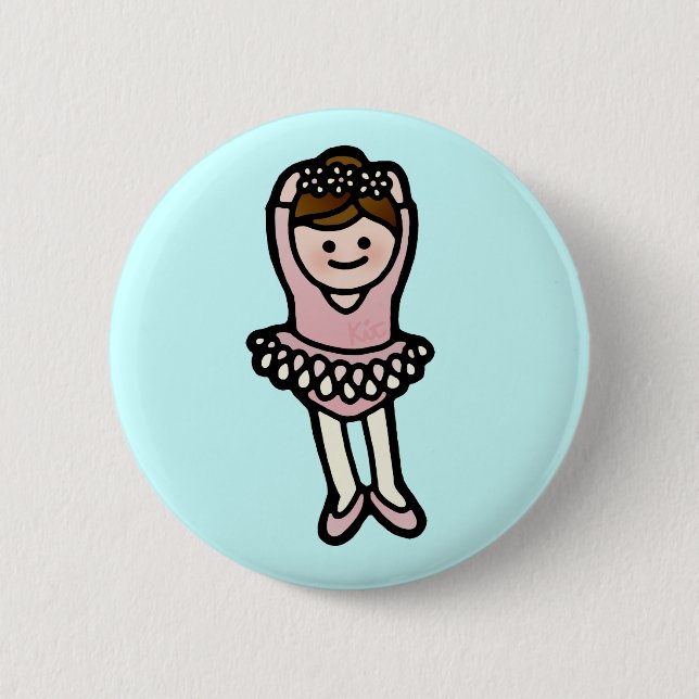 ballet butututon. pinback button (Front)