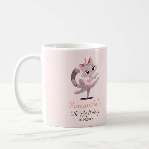 Ballet cat design coffee mug