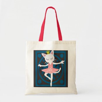 Ballet Cat Tote Bag by BATKEI at Zazzle