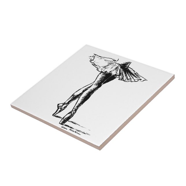 Ballet Ceramic Tile (Side)