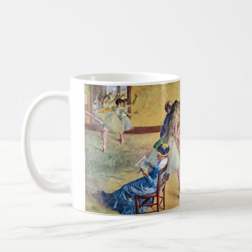 Ballet Class the Dance Hall by Edgar Degas Coffee Mug