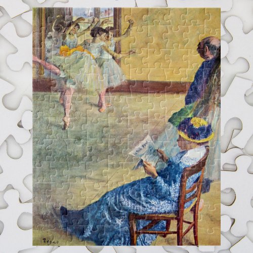 Ballet Class the Dance Hall by Edgar Degas Jigsaw Puzzle
