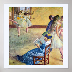 Ballet Class, the Dance Hall by Edgar Degas Poster