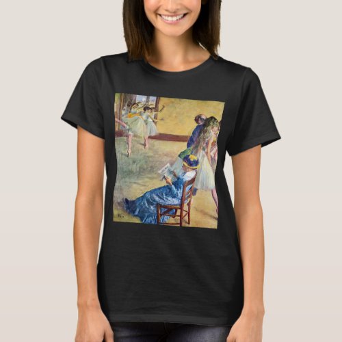 Ballet Class the Dance Hall by Edgar Degas T_Shirt