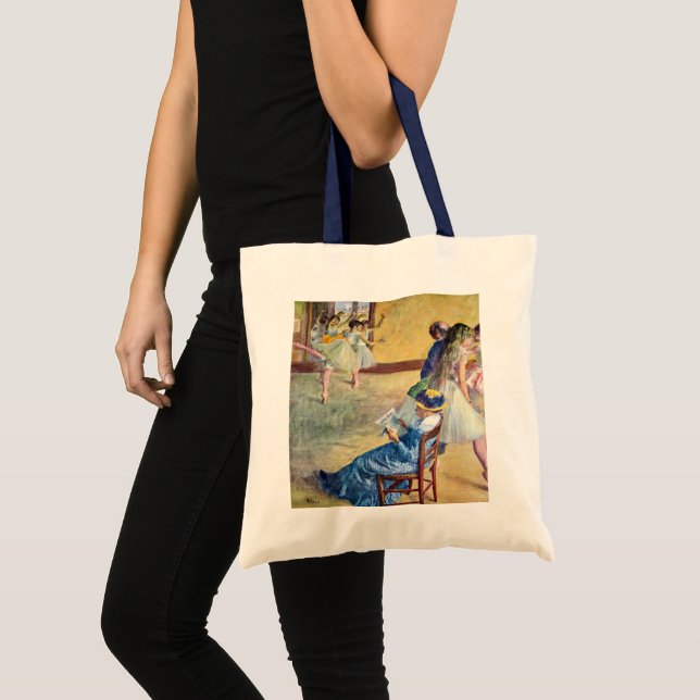 Ballet Class, the Dance Hall by Edgar Degas Tote Bag (Front (Product))
