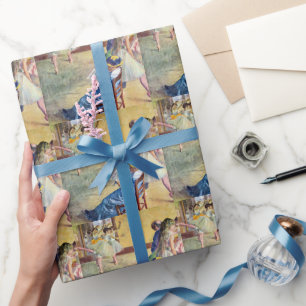 Ballet Class, the Dance Hall by Edgar Degas Wrapping Paper